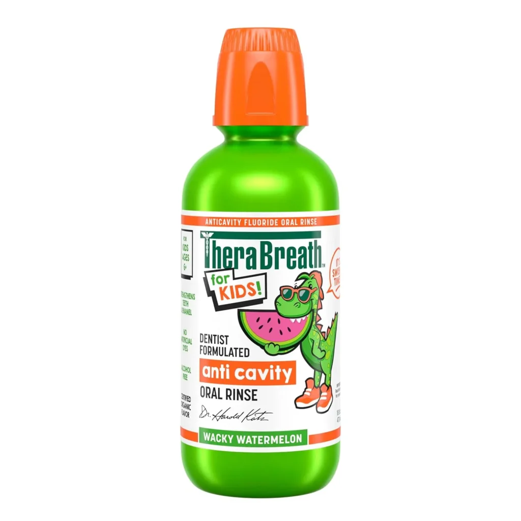 Therabreath for Kids Dentist Formulated Anti-Cavity Oral Rinse and mouthwash