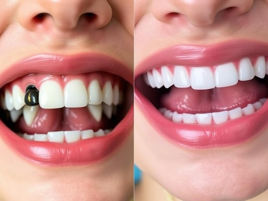 before and after dental implants