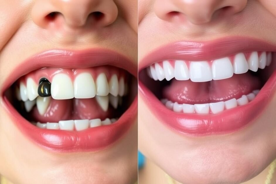 before and after dental implants