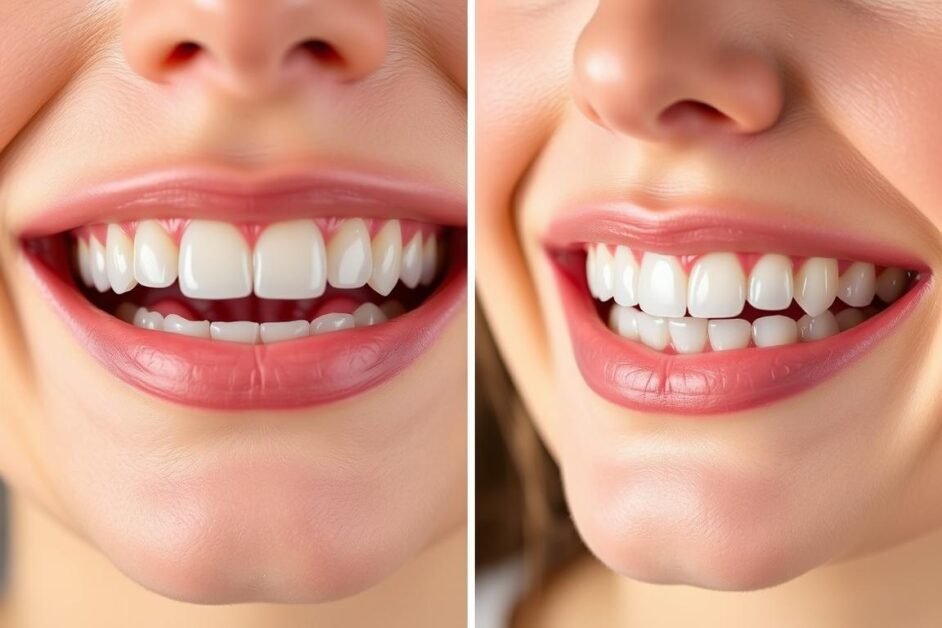 dental bridge before and after