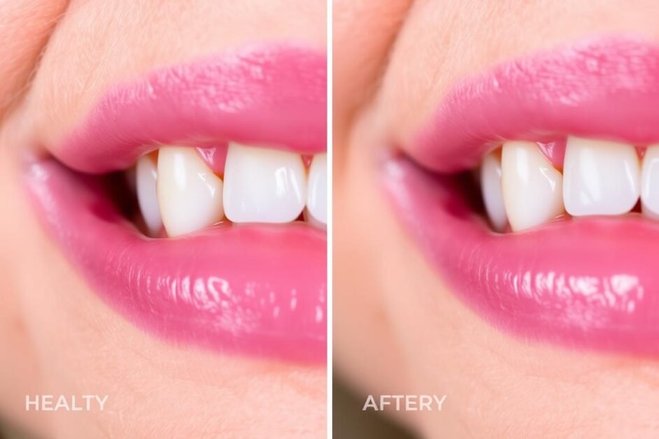 gum graft before and after