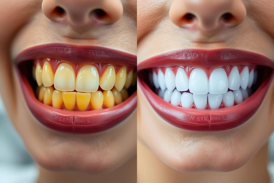 teeth whitening before and after results