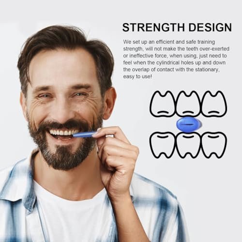 KOHEEL SP Dental Chewing Tools for Adults, Gum Stimulator, Preventing Gum Recession, Loose Teeth and Misaligned Teeth, Sensory Oral Exercise, Aligner Chewies, 4 Count