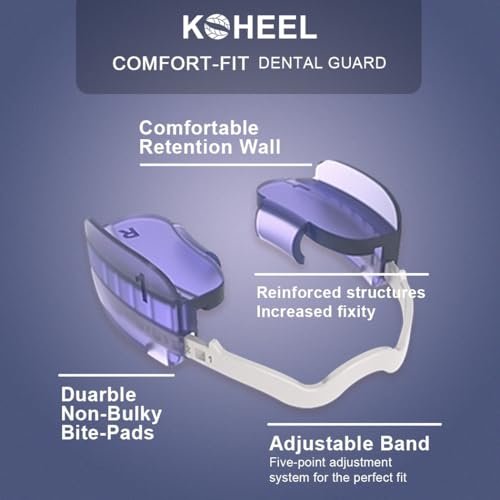 KOHEEL BG Adjustable Mouth Guard, No Boiling Night Guard, Stop Bruxism Dental Guard, 2 Count (Thick)