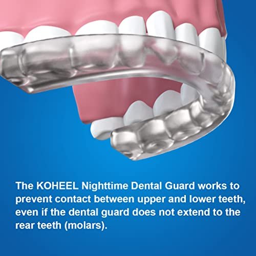 KOHEEL GS Mouth Guard with Forming Tray, Moldable and Easy to Use Dental Guard, Stops Bruxism Night Guard, 5 Count (Black, Large Size)