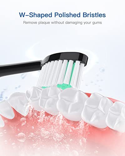 Operan Electric Toothbrush Replacement 3 Heads Black