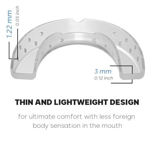 KOHEEL Mouth Guard for Nighttime Teeth Grinding, Professional-Fit Dental Guard, Thin Mouth Guard for Clenching (4 Small)