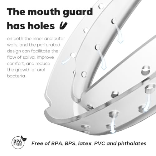 KOHEEL Mouth Guard for Nighttime Teeth Grinding, Professional-Fit Dental Guard, Thin Mouth Guard for Clenching (2 Large & 2 Small)