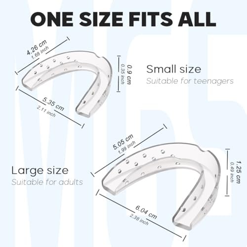 KOHEEL Mouth Guard for Nighttime Teeth Grinding, Professional-Fit Dental Guard, Thin Mouth Guard for Clenching (2 Large & 2 Small)