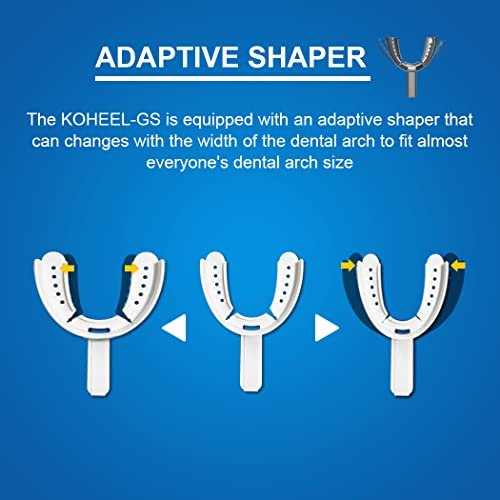 KOHEEL GS Mouth Guard with Forming Tray, Easy to Mold Dental Guard, Stop Bruxism Night Guard, 5 Count (White, Small Size)
