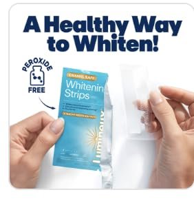Lumineux Teeth Whitening Strips 9 Treatments – Peroxide Free - Enamel Safe for Whiter Teeth - Whitening Without The Sensitivity - Dentist Formulated - Sensitivity Free
