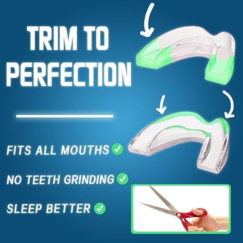 KOHEEL Mouth Guard for Teeth Grinding and Clenching, Stops Bruxism Night Guard, Easy to Use Dental Guard, 4 Count (Small)