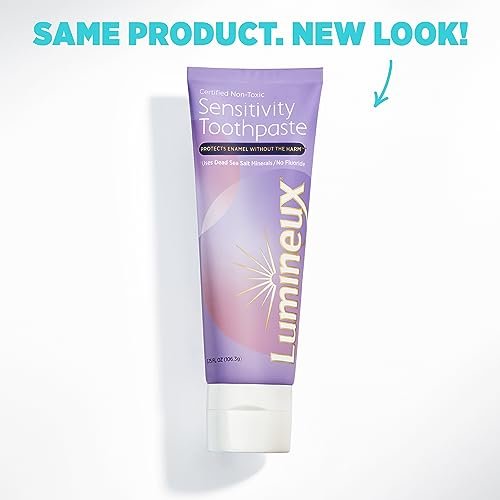 Lumineux Sensitivity Toothpaste - Fluoride Free - NO Artificial Flavors, Colors, SLS Free, Dentist Formulated - Relieves Sensitive Teeth Without The Harm - 3.75 Oz