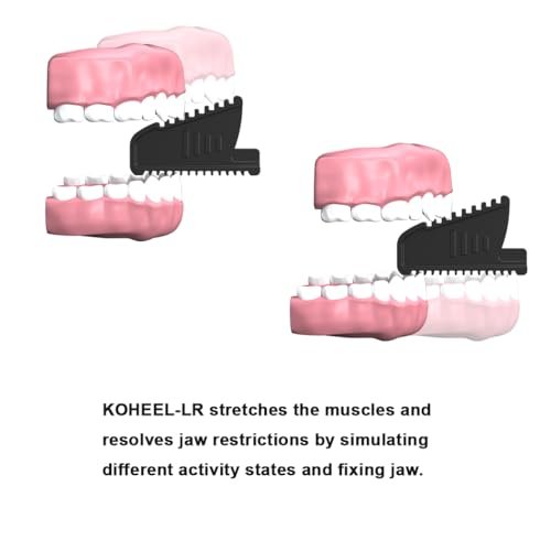 KOHEEL LR Pain Relief Product for Symptoms Caused by Tight Jaw - TMJ, Restricted Anterior and posterior jaw Extension, Teeth Grinding & Jaw Clenching, Headaches, Trismus & Bruxism. Passive Stretching