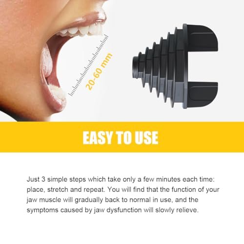KOHEEL Product for TMJ, Clenching, Headaches, Trismus & Bruxism Caused by Tight Jaw Muscles. Passive Stretching, Relax Jaw Muscles (1 Pack)