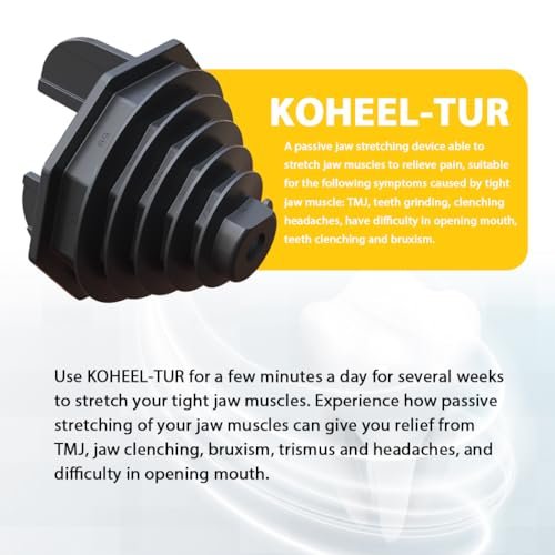 KOHEEL Product for TMJ, Clenching, Headaches, Trismus & Bruxism Caused by Tight Jaw Muscles. Passive Stretching, Relax Jaw Muscles (1 Pack)