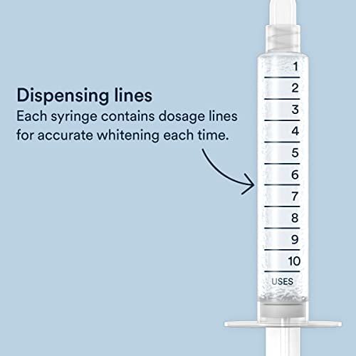 Auraglow 35% Teeth Whitening Gel Syringe Refill Pack, 35% Carbamide Peroxide, 30 Whitening Treatments, (3) 5mL Whitening Gel Syringes, Sensitive Teeth Whitening