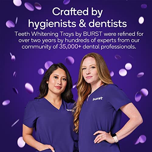 BURST Sensitive Teeth Friendly Whitening Kit | 7 Treatments with 12.5% Hydrogen Peroxide | Results in 15 Min. + Up to 6 Shades Whiter in 1 Week | Prefilled Gel Trays