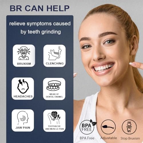 KOHEEL BR-PRO Adjustable Mouth Guard for Teeth Grinding and Clenching, No Boiling Night Guard, Stop Bruxism Dental Guard (6 Count)